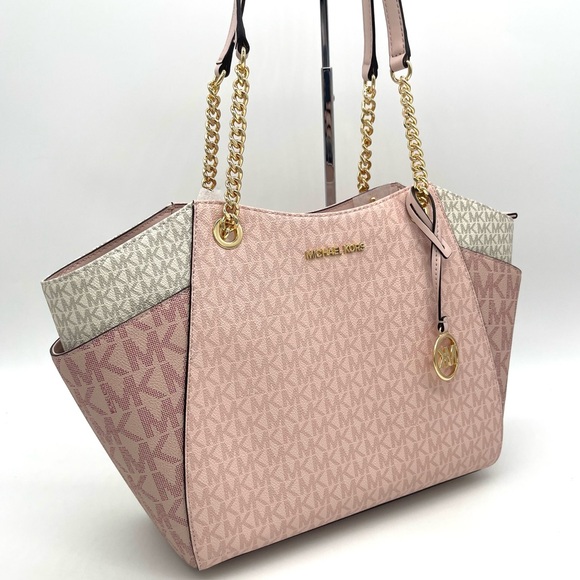 Michael Kors Chain Shoulder Tote Bag - Picture 1 of 8